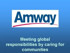 Amway csr activities