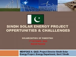 Sindh solar energy project