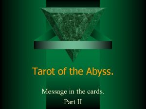 Tarot of the abyss