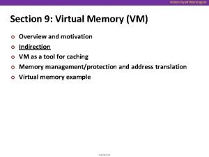 Virtual memory indirection