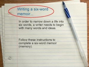 6 word memoir examples