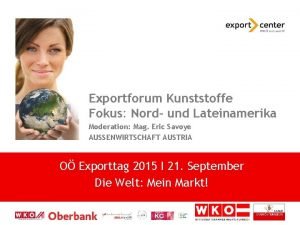 Exportforum Kunststoffe Fokus Nord und Lateinamerika Moderation Mag