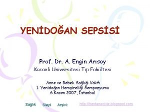 YENDOAN SEPSS Prof Dr A Engin Arsoy Kocaeli