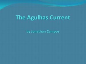 Agulhas current