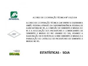 ACORDO DE COOPERAO TCNICA N 0012014 ACORDO DE