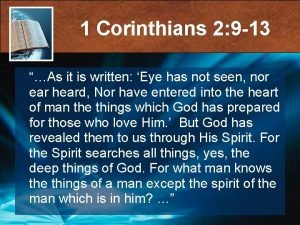 1 corinthians 2 9-13