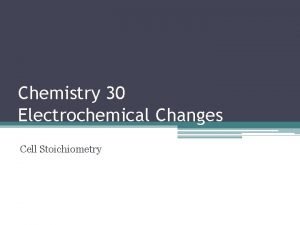 Electrochemistry stoichiometry