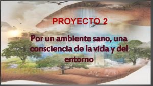 PROYECTO 2 Por un ambiente sano una consciencia