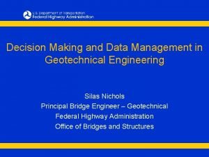 Geotechnical data management