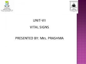 Conclusion on vital signs