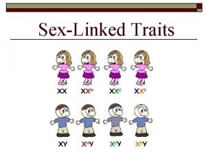 SexLinked Traits Inheritance of SexLinked Traits o o