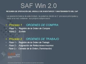 Saf win