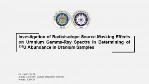 Masking uranium