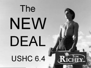 The NEW DEAL USHC 6 4 1932 Presidential