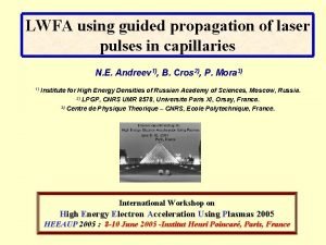LWFA using guided propagation of laser pulses in