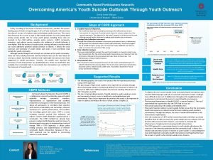 Community Based Participatory Research Overcoming Americas Youth Suicide