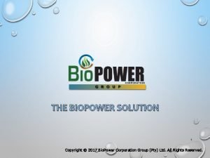 Biopower company