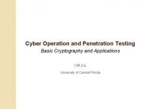 Cryptography penetration testing