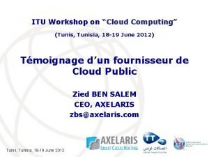 Cloud computing tunisie