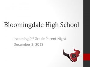 Bloomingdale high school electives