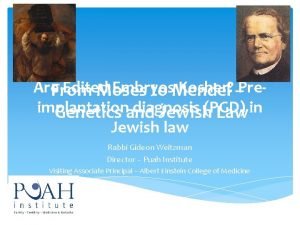 Are From Edited Embryos Kosher Pre Moses to