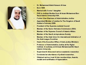 Dr Muhammad AbdulKareem AlIssa Born 1965 Married with