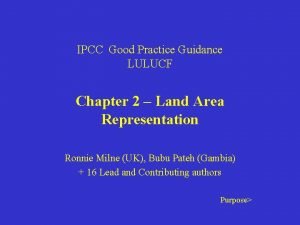 IPCC Good Practice Guidance LULUCF Chapter 2 Land