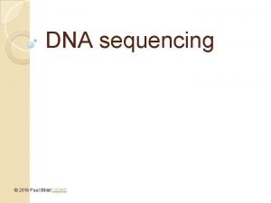 DNA sequencing 2016 Paul Billiet ODWS Frederick Sanger