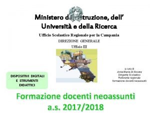 Ministero dellIstruzione dell Universit e della Ricerca Ufficio