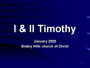 Embry hills church of christ