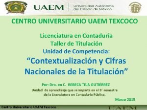 Uaem texcoco licenciaturas