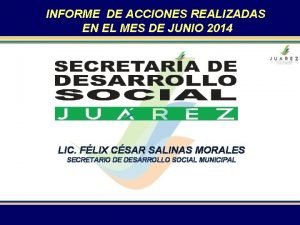 Informe de acciones realizadas