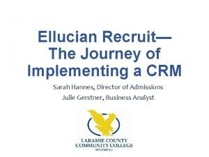 Ellucian recruit crm