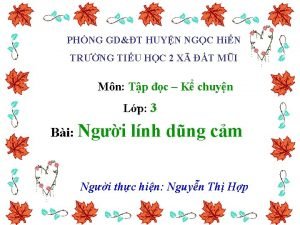 PHNG GDT HUYN NGC HiN TRNG TIU HC