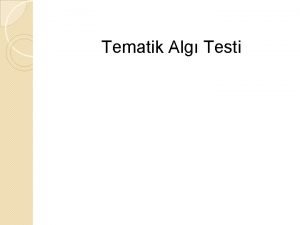 Tematik Alg Testi HENRY MURRAY 1893 1988 1893