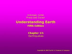 Grotzinger Jordan Press and Siever Understanding Earth Fifth