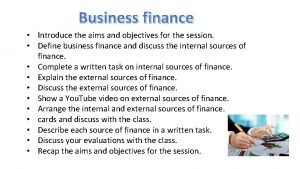 Financial objectives of a business