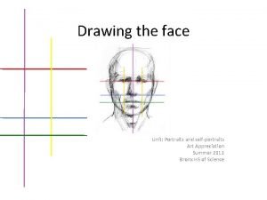 Drawing the face Unit Portraits and selfportraits Art