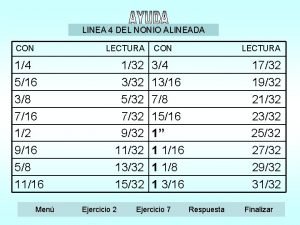 LINEA 4 DEL NONIO ALINEADA CON LECTURA 14