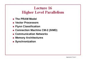 Practical pram models