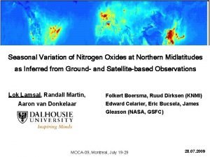 Seasonal Variation of Nitrogen Oxides at Northern Midlatitudes