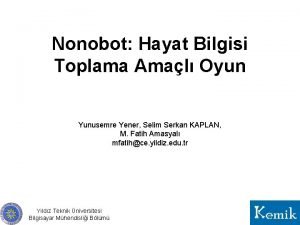 Nonobot Hayat Bilgisi Toplama Amal Oyun Yunusemre Yener