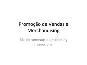 Ferramentas de merchandising