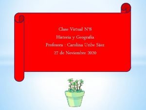 Clase Virtual N 8 Historia y Geografa Profesora