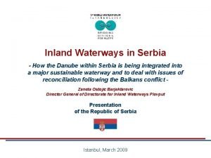 Inland Waterways in Serbia How the Danube within