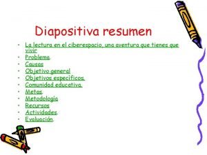 Diapositiva resumen