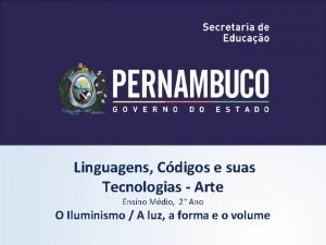 Linguagens Cdigos e suas Tecnologias Arte Ensino Mdio