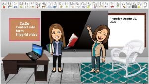 To Do Contact info form Flipgrid video Thursday