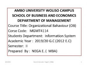Woliso university