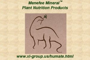 Menefee Mineral Plant Nutrition Products www xlgroup ushumate